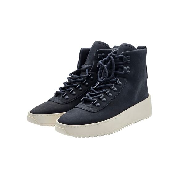 Fear of God Hiking Sneaker Nubuck Leather High Top Boots Black EU 40 US 7 - NWB main image 8